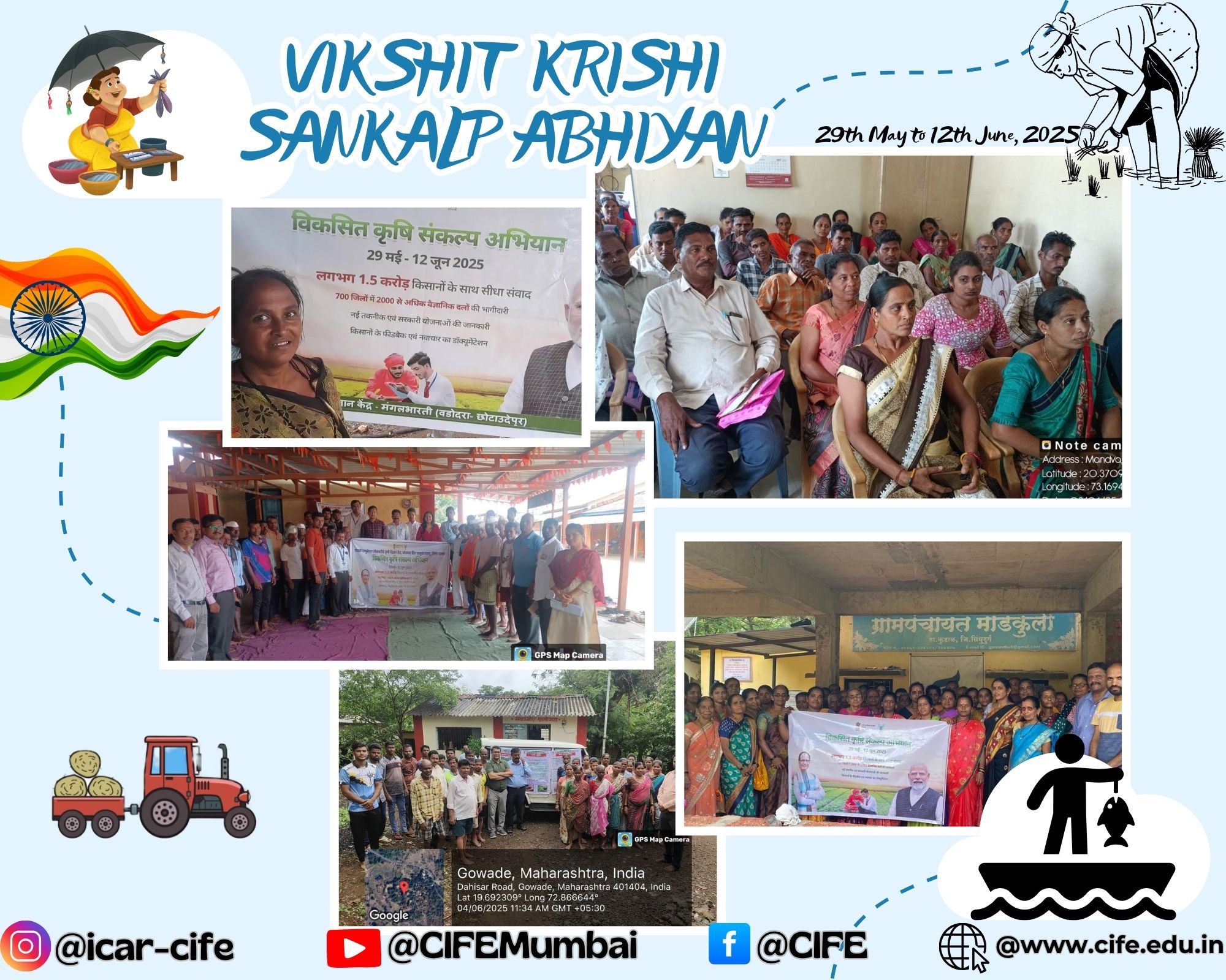 Report on CIFE Participation in Viksit Krishi Sankalp Abhiyan-hi-9-6-2025